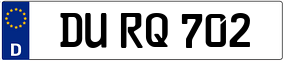 Trailer License Plate
